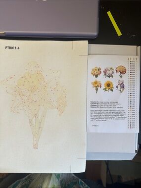 Isuvio Yellow Floral Paint-by-Number Canvas - Home Art